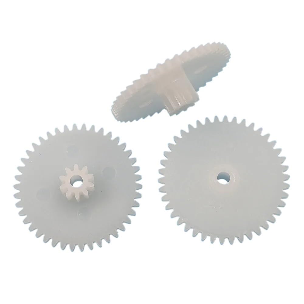 Shaft Pinion 10pcs 0.5 Module 10 Teeth 40 Teeth Double Layer Gear 2mm 2.5mm Hole Pinion 40102A 40102B 40102.5A Plastic Reduction Gear Motor Transmission(2.05mm Inner Hole)