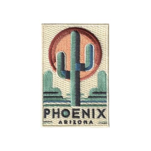 Vagabond Heart Phoenix Patch - Phoenix Arizona Iron On Travel Badge -...