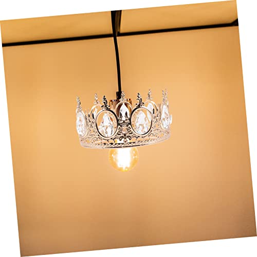 Lámparas de mesa sin brillo reviven con colgante de cristal para DIY 3