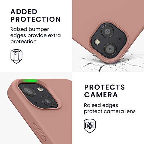 kwmobile Case Compatible with Apple iPhone 13 Case - TPU Silicone Phone Cover with Soft Finish - Orange Clay - Image 3