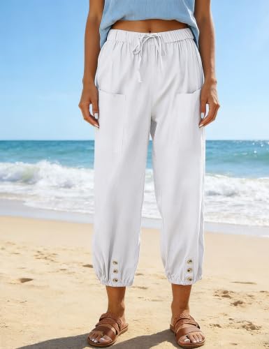 Image of Bozanly Women Casual Harem Pant Boho Loose Yoga Capris Trousers 2026