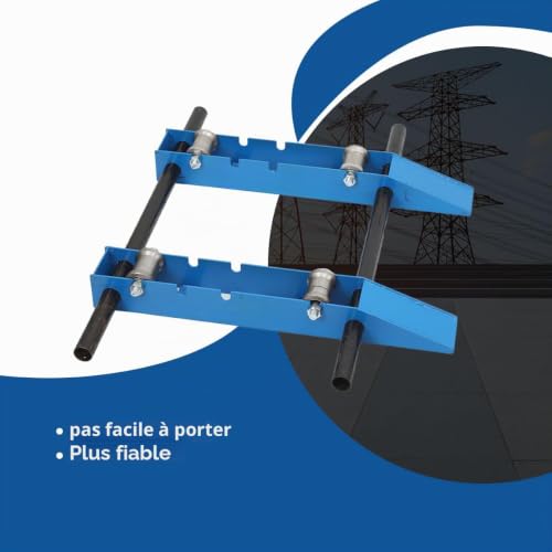 NICCOO Dérouleur de Câble Stand, Bracket for Fixing Cable Reel Bobine de Câble pour Les Tambours de Câble dun Diamètre de 30cm à 120cm (11,8-47,2 pouces) Dérouleur de Câbles Compatible Dérouleur – vue 9