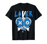 Dunkare Loser Lover Drip Heart Military Blue 4S Matching T-Shirt