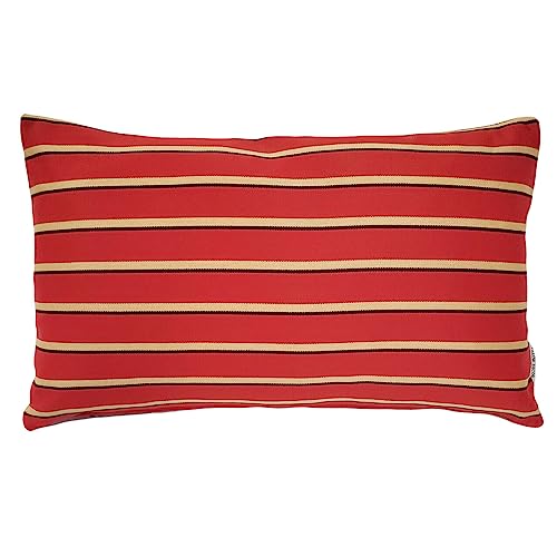 Sunbrella Harwood Crimson Outdoor Pillow 12x19