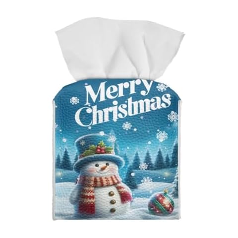 TOADDMOS Snowman Tissue Box Cover Cover