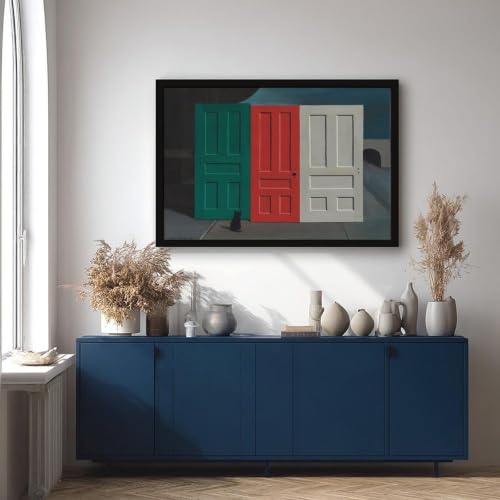 Impression sur toile Demolition Doors tableau moderne cadre suspendu 50x76cm - 4