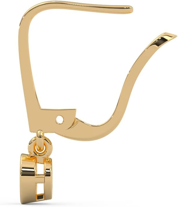 0.13 Cttw Round Cut Natural Diamond Bezel-Set Dangle Hoop Earrings for Women | Crafted in 925 Sterling Silver | Gift for Her & Special Occasions | Fine Jewelry Gift Box Included