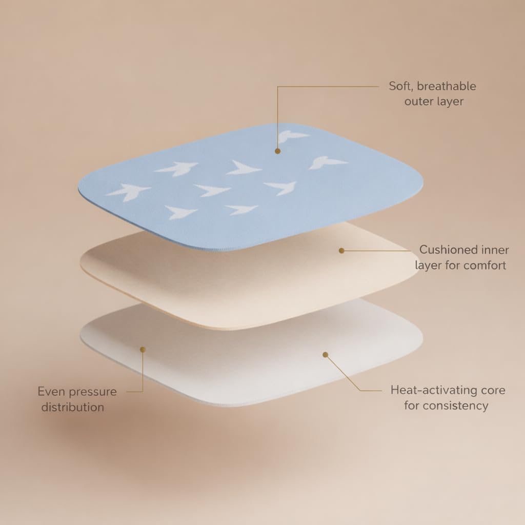 Arcadia Health Self-Heating Mask – 30 Single-Use Warm Compresses for Dryness, Puffiness & Migraine Relief – Soothing Steam Mask for Relaxation, Sleep Support & Under-Eye Care - Image 6