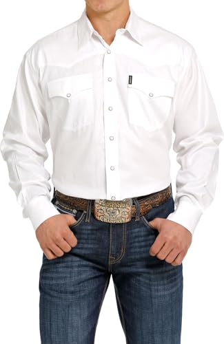 Cinch Western Shirt Mens Long Sleeve Solid Button Front MTW1681002