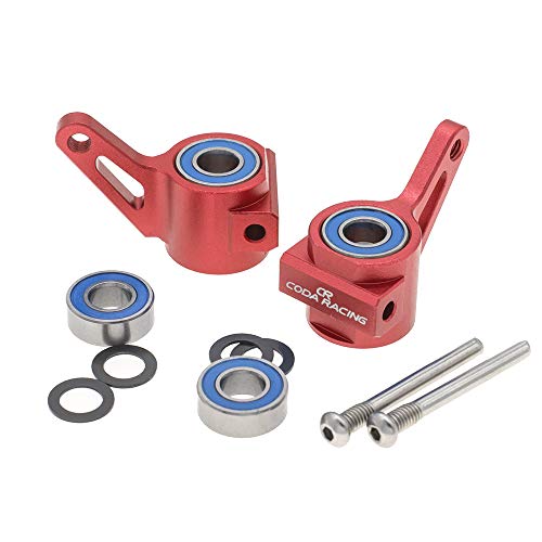 Paire de blocs de direction en alliage RC pour Traxxas 1/10 2WD Slash, Stampede, Rustler, Bandit, Nitro Slash - Remplace la pièce 3736