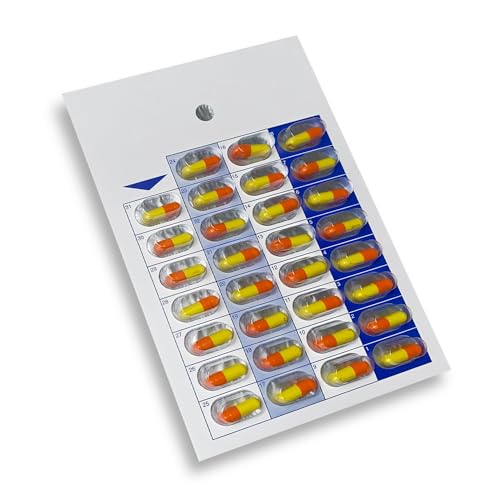 Medicine On Time 100 Cards One Piece Cold Seal 31-Day Single Dose Medication Blister (Built Into Card)