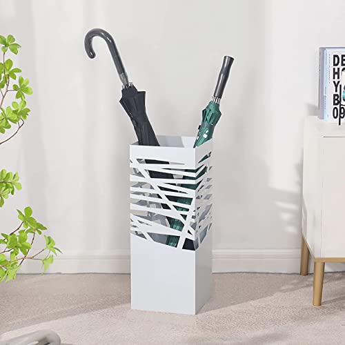 Porte-Parapluie à bâton de marche carré blanc évidé intérieur extérieur