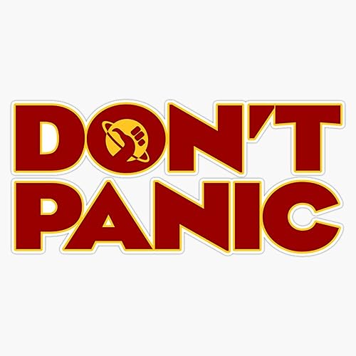 MAGNET Don_T Panic Hitchhikers Guide To The Galaxy Magnetic Vinyl Sticker Decal Magnet 5
