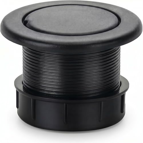 V TOWER Patio Table Umbrella Thicker Hole Ring Plug and Cap Set (Black)