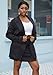LROSEY Women Skirt Suit Sets 2 Piece Outfits Blazer Jacket High Waisted Mini Skirts Suits for Casual Business Teacher Black
