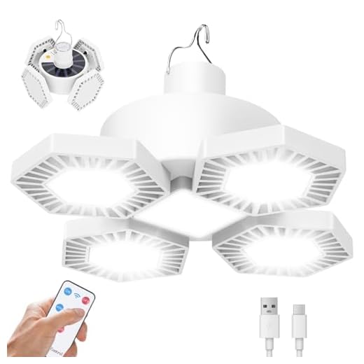 169 LED Campinglampe Solar Aufladbar, Camping Lampe Laterne mit Fernbedienung Power Bank Batterie, USB Campingleuchte Zelt Laterne Licht, 8000 Lumen 360° Beleuchtung 5 Modi Hängend Faltbar Wasserdicht