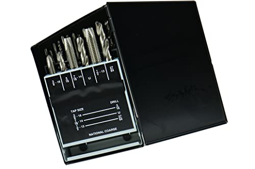 Shars 404-7207 18 Pcs #6-32 To 1/2-13 Nc #36 To 27/64 Hss Spiral Point Tap & Drill Set 404-7207 P) cover