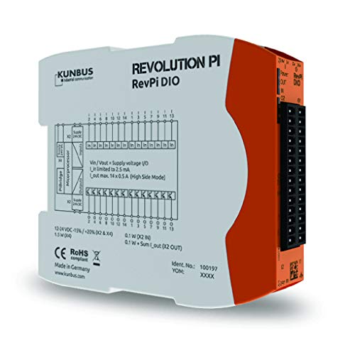 Kunbus RevPi DIO PR100197 Module d'extension SPS 24 V numérique - 2