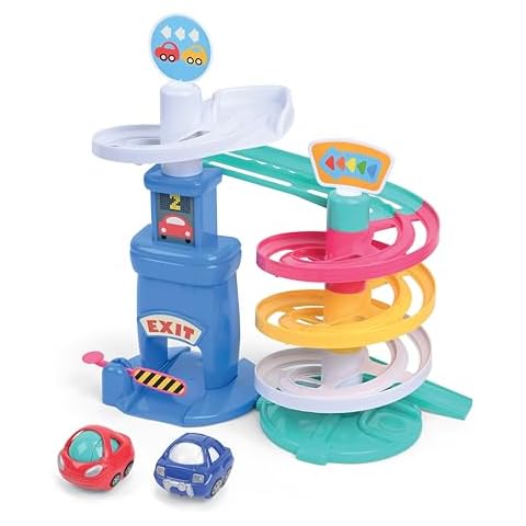 Kidoozie Park 'n Roll Garage - 4-Story Spiral Ramp Parking Fun for Toddlers 18+ Months! Cover