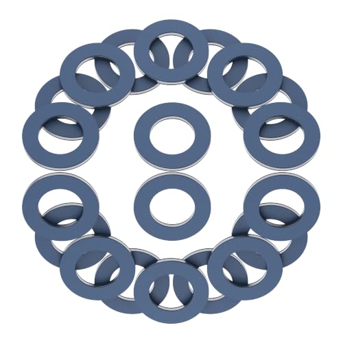 Image of Aluminium Oil Drain Plug Washer Gaskets - U.S. Made 12mm Crush Washer - Oil Plug Gasket Leak Proof Sealing Washers Compatible with Toyota Lexus Scion Part# 90430-12031 (Pack of 20)