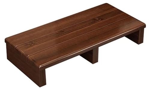 玄関踏み台 玄関台 足置き台 木製 玄関踏み台 安全補助踏み台 防雨、日焼け防止、耐腐食性 幅60-90cm 段差解消 段差軽減 組み立ては不要です トイレ踏み台 オフィスフットスツール 痛みを和らげる 靴収納 通気性 耐荷重性 多機能 ベランダ キッチン