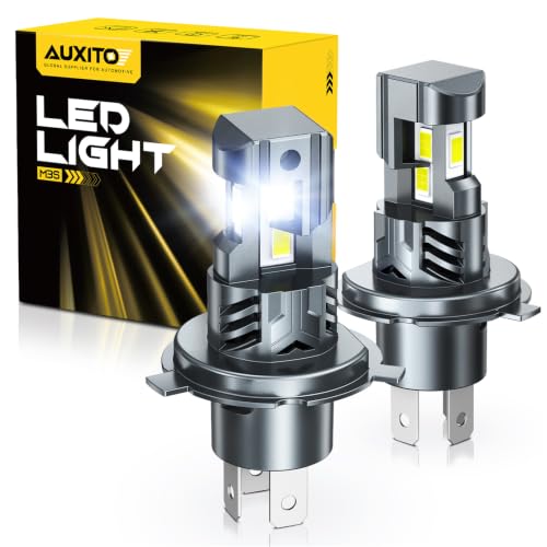 Image of AUXITO H4 /HB2 /9003 LED Light Bulbs 96,000LM 6500K White, Plug and Play,2PCS