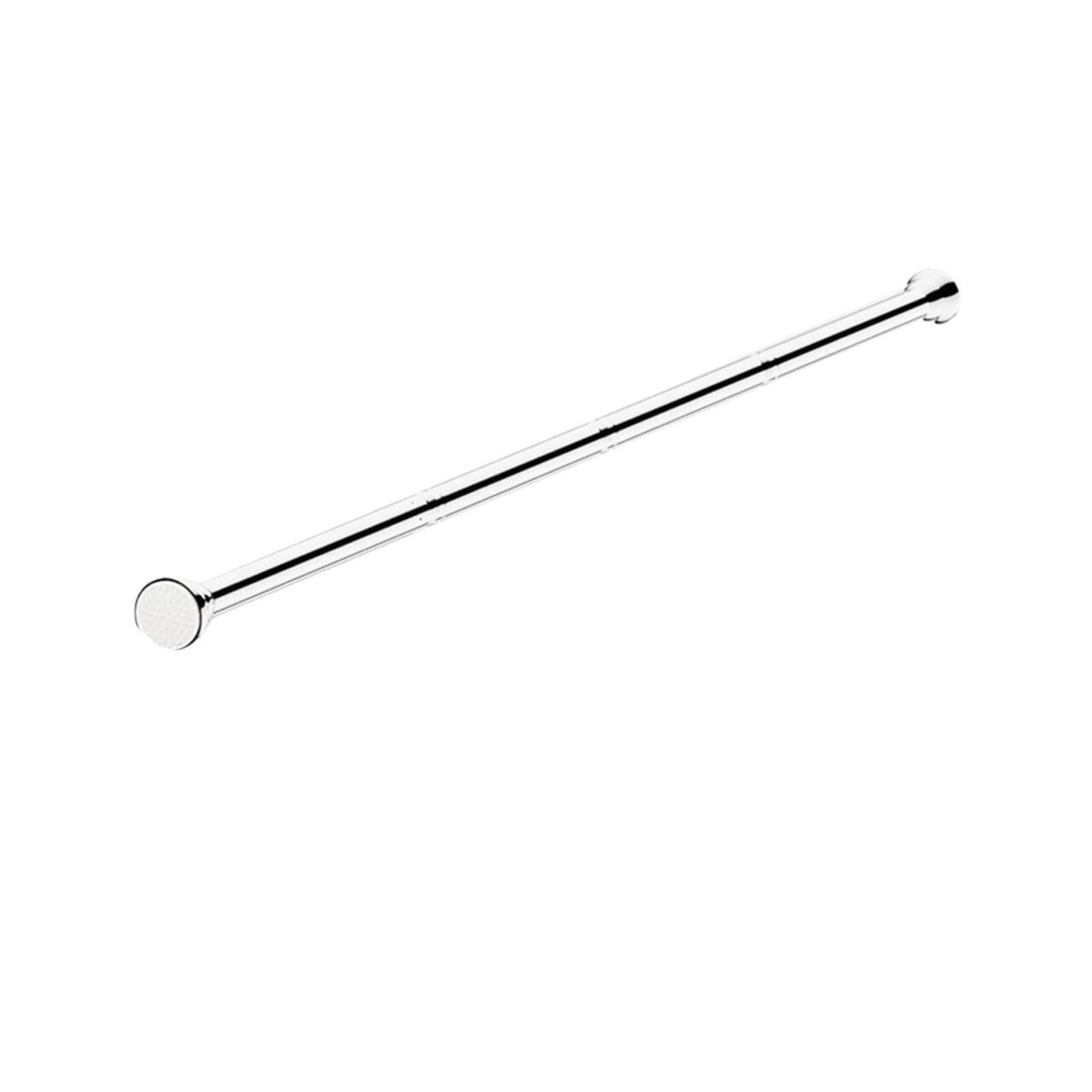 Tension Rod Multifunctional Loaded Extendable Rod Adjustable Curtain Telescopic Pole Household Hanging Rods(Silver 130 to 160cm)