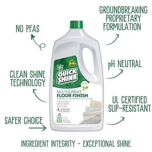 Quick Shine 1200-00064U Multi Surface Floor Finish 64Oz | Cleaner & Polish To Use thumb #1