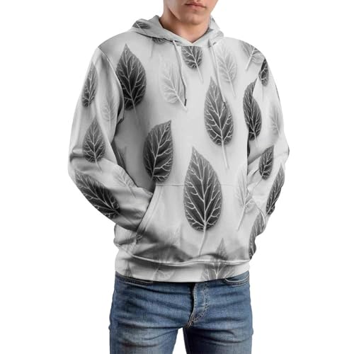 Sweat à capuche aquarelle 3D finitions premium imprimé végétal artistique pour adulte
