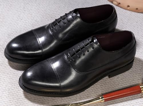 Santimon Mens Dress Shoes Formal Oxfords Suit Shoes Fashion Modern Genunie Leather Crocodile Texture Derby Prom Wedding Business Causal Tuxedo Shoes for Men4