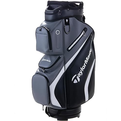 Mejores bolsas de golf impermeables 57 TaylorMade Carro unisex de lujo, negro/gris, talla única