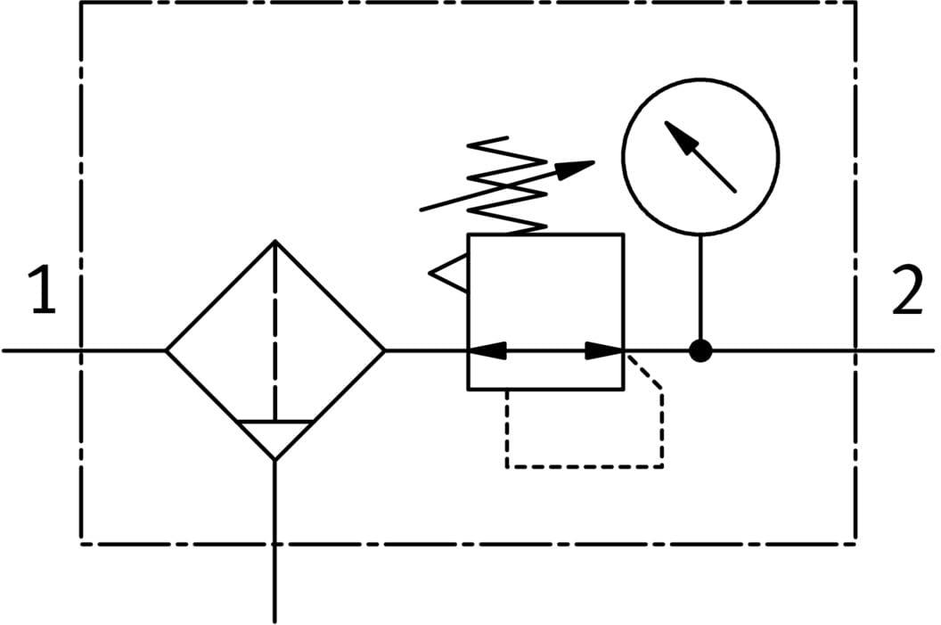 FESTO LFR-1/4-D-MINI Pneumatic Filter-Regulator 230PSI 1/4IN NPT