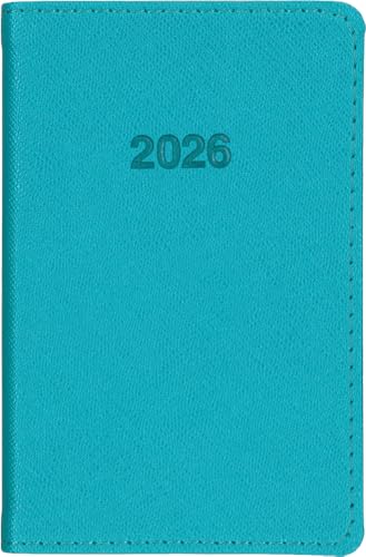 博文館 手帳 2026年 ミニ手帳 ターコイズ No.777 (2026年 1月始まり)