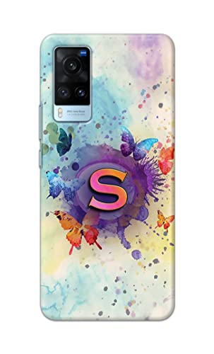 Image of PRINTFIDAA� Printed Hard Back Cover Case for Vivo X60 Back Cover (Alphabet S) -2808