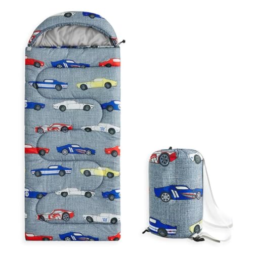 Wake In Cloud - Kids Sleeping Bag for Boys Toddlers,