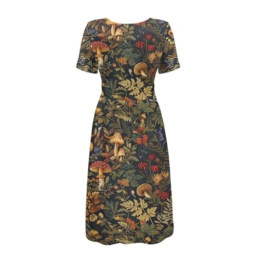 Image of Women's Summer Formal Dresses Short Sleeve Wrap V Neck Dresses Bridesmaid Wedding Guest Dress with Pockets