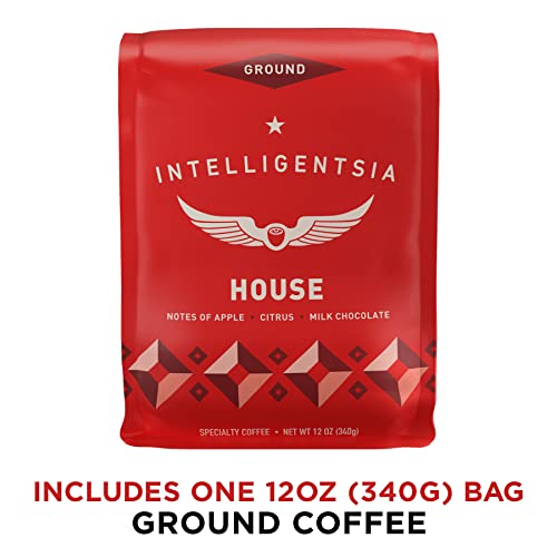 Intelligentsia Coffee, Light Roast Ground Coffee - House 12 Ounce Bag With Flavor Notes Of Milk Chocolate, Citrus, And Apple #TOP1