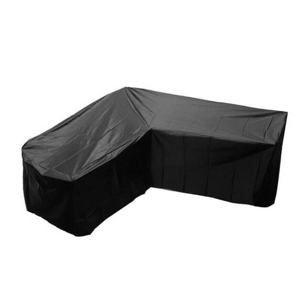 Housse de canapé de jardin en L imperméable et bâche de protection extérieur d'angle
