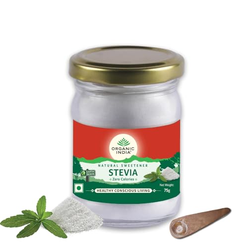 ORGANIC INDIA Stevia Powder || Natural Sweetener || Sugar Free || 75 gm - Image 2