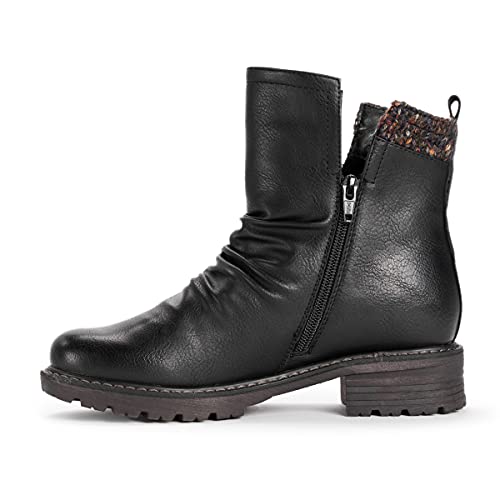 MUK LUKS Women's Lukees Logger Banff Boots Fashion4