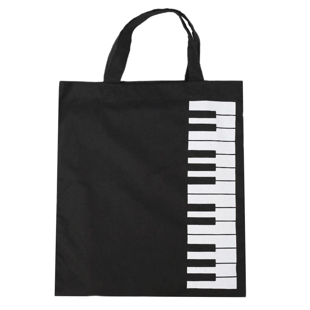 Bnf® Pure Cotton Piano Keys Musical Handbag Tote Bag Shopping Bag Gift Blackmusical Instruments & Gear | Brass | Parts & Accessories | Other Accessories-image-43