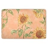 Nature Sunflowers extra große, wiederverwendbare Kleinkinder-Matratzenauflage, wasserabweisend, flach, niedlich, coole Uriniermatten für Säuglinge, Kleinkinder, 132,1 x 86,4 cm (L x B)