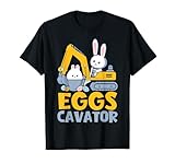 Pascua conejo de Pascua conductor de excavadora