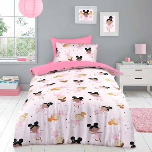 GC GAVENO CAVAILIA Ballerina Single Bedding Set for Girls | Polka Dot...
