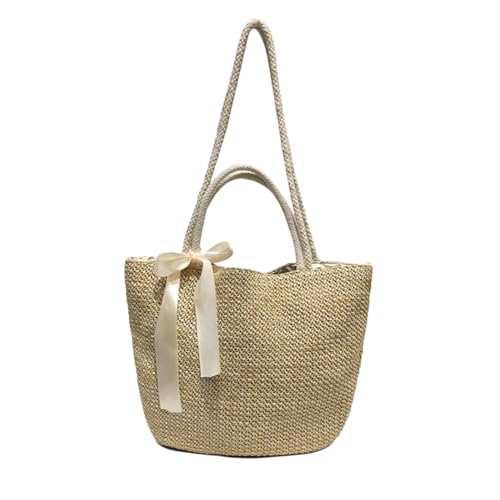 Healvian Bolso De Vacaciones Bolso De Hombro De Bolsa De Playa De Verano Bolsa De Playa De Bolsa De De Playa Bolso De Ocio Bandolera De Playa Bolsa De Vacaciones Caqui Bambú