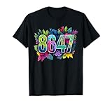 Anti Trump 8647 Floral Resist 86 47 Impeach Trump Impeach 47 T-Shirt