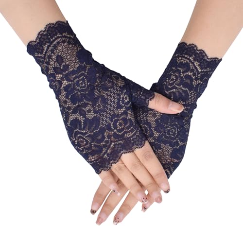 TeeYee Women Lace Gloves Party Wedding Gloves Short Glove Evening Elegant Accessories Sun Protection gloves