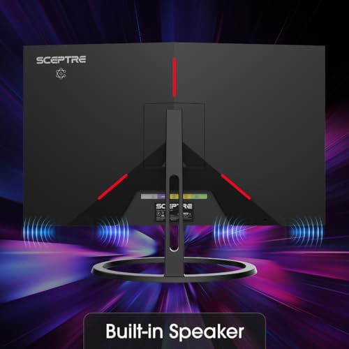 Sceptre 27" IPS 2K Monitor QHD 2560 x 1440 75Hz Edgeless DisplayPort HDMI Build-in Speakers Machine Black - Image 8