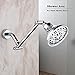 Chrome Shower Head Extension, 10 Inch Solid Brass Shower Extension Arm with Durable Anti-leak Lock Joints, Adjustable Shower Head Extension Arm