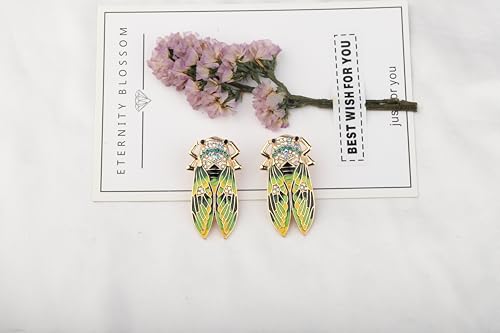 WSNANG Cicada Dangle Earrings - Gift for Insect Lovers, Entomologists, Biologists - Nature-Inspired Jewelry2